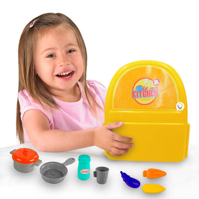 Cocina Maleta Chef Juguete 2 en 1 Didáctico Cocinero Niños 7F705