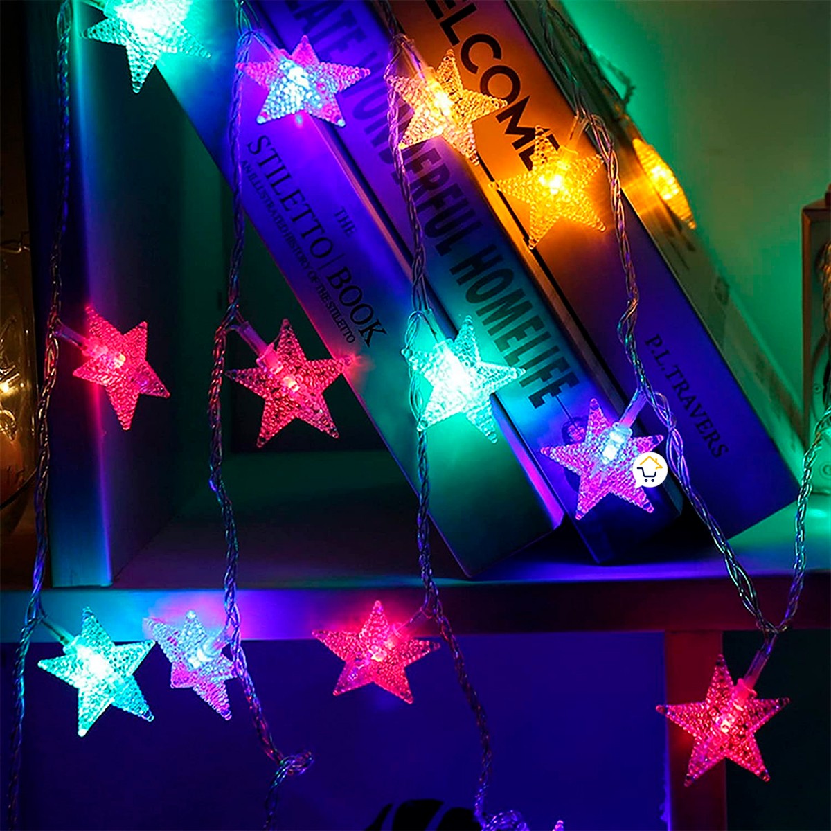 Luces Led Estrella X272 LED Cortina Luces 6m Navidad Azul