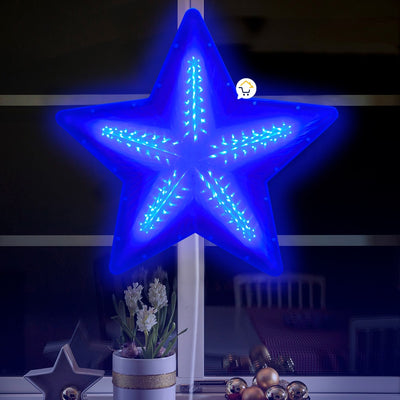 Estrella Luz LED Grande Ventana Puerta Navidad 2293AZ