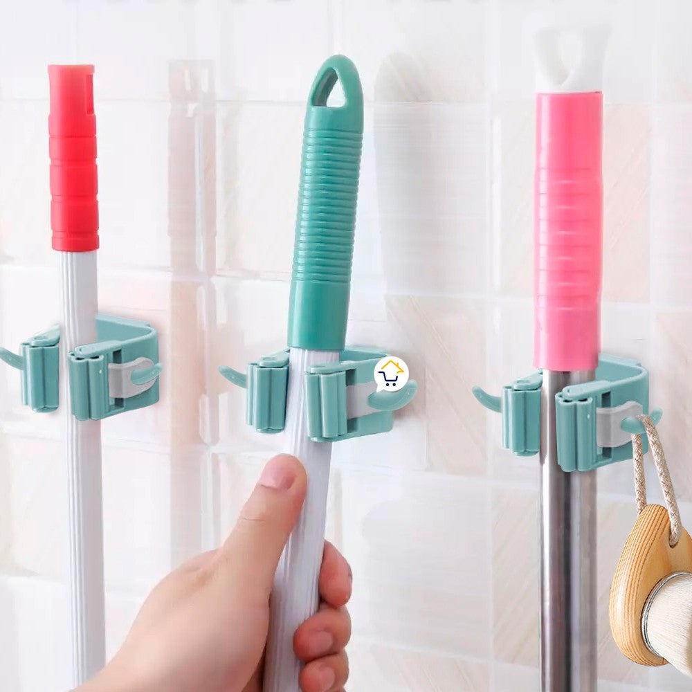 Soporte Trapeador Escoba Organizador De Baño XS806