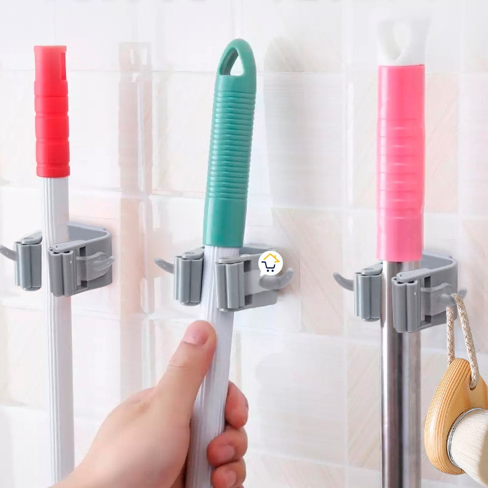 Soporte Trapeador Escoba Organizador De Baño XS806