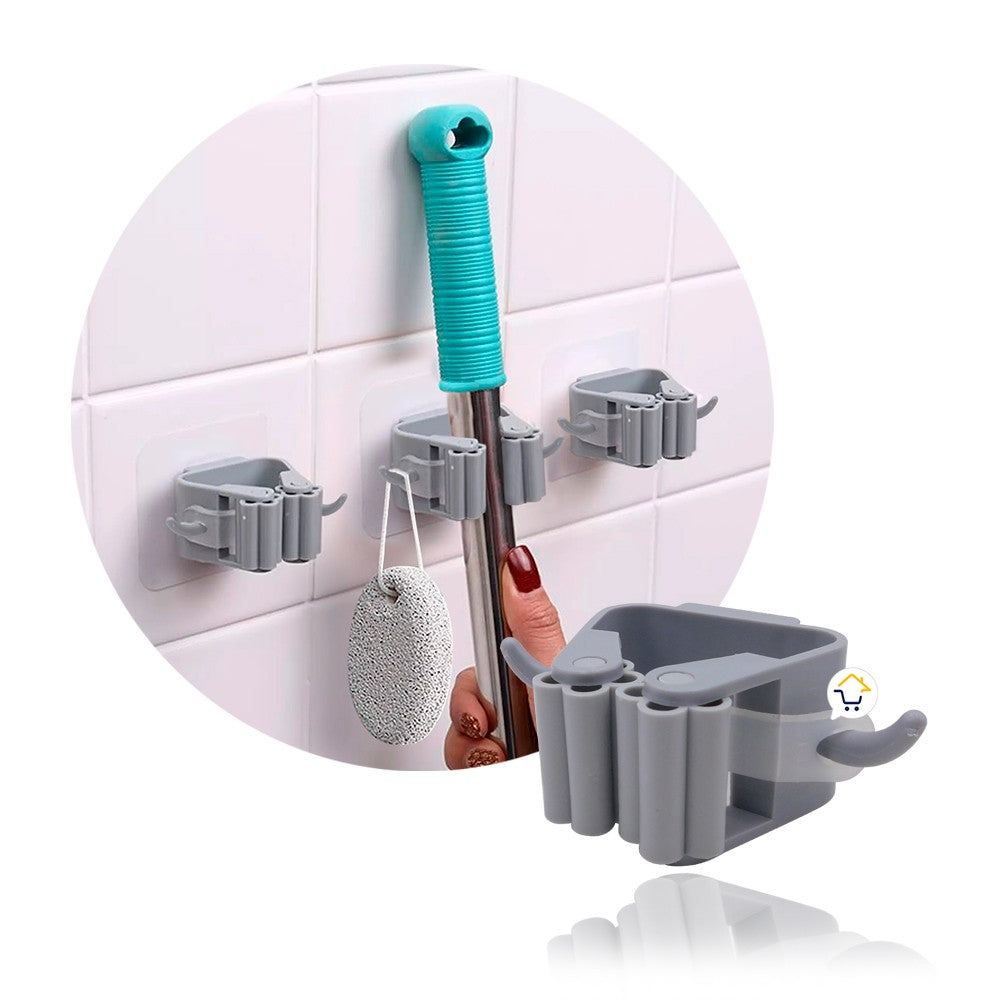 Soporte Trapeador Escoba Organizador De Baño XS806