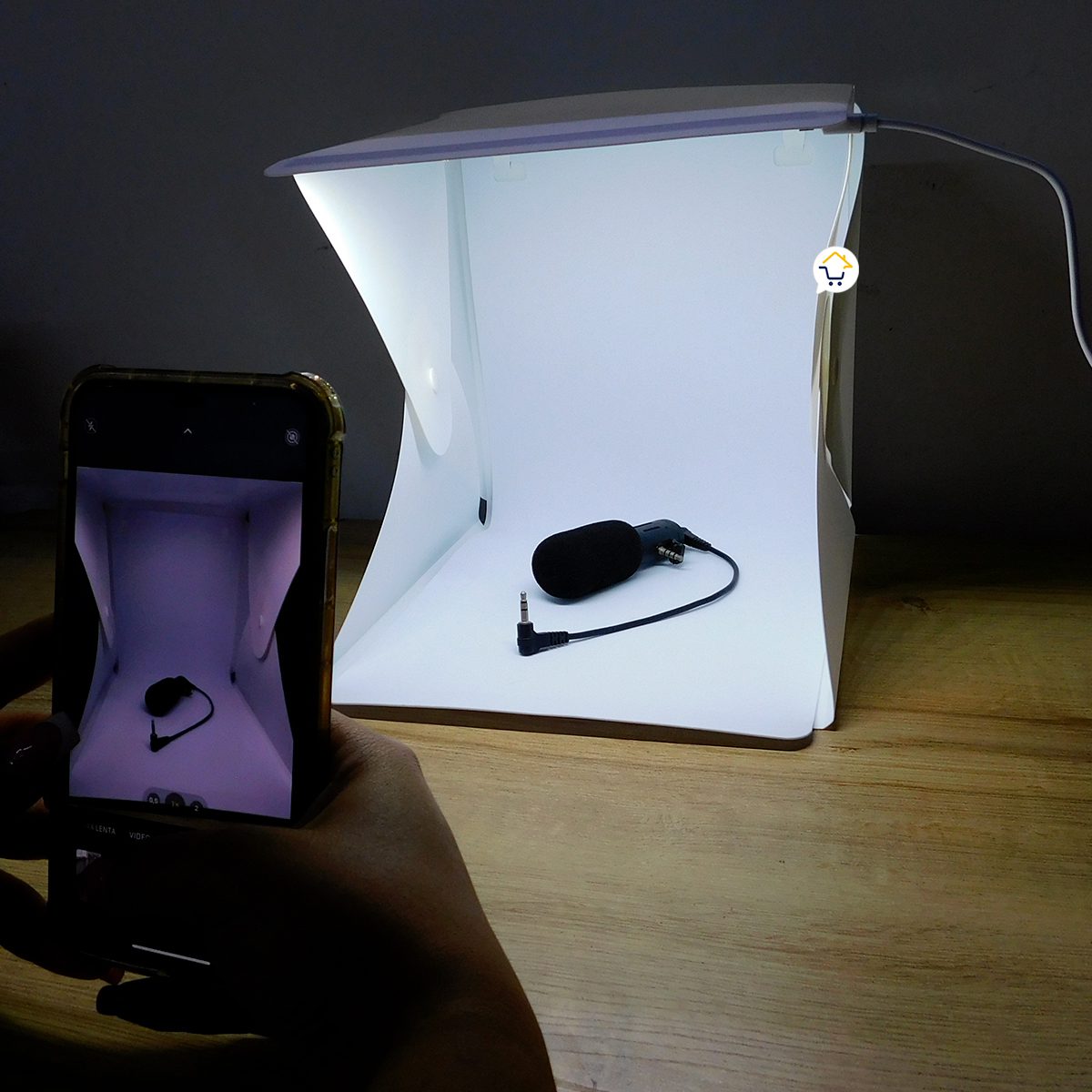 Mini Estudio Fotografía Caja de Luz LED Fotos Plegable HL11031
