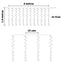 Cortina Micro Led Ramal 6x1,8 m 1440 LED Decoración Navidad Azul 1592