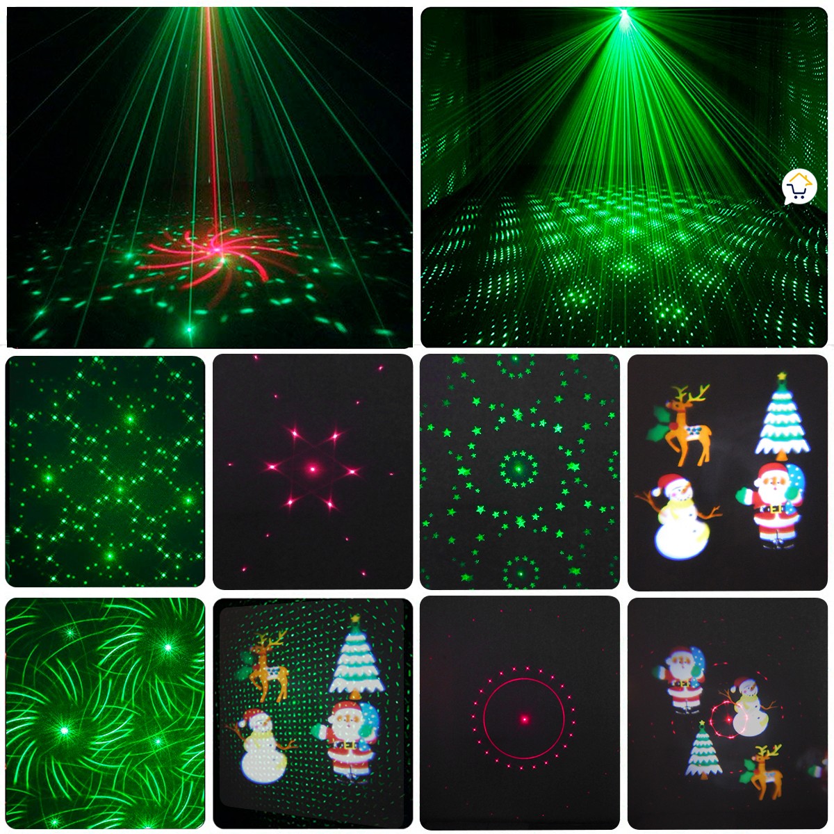 Luz Láser LED Audioritmica Multi Punto Navidad Discotecas 1677