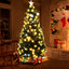 Árbol Navidad Fibra Óptica 1.80 m Estrellas Tupido 2038-180