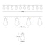 Extensión Micro Led Estilo Bombillo x10 Multicolor TX50Q