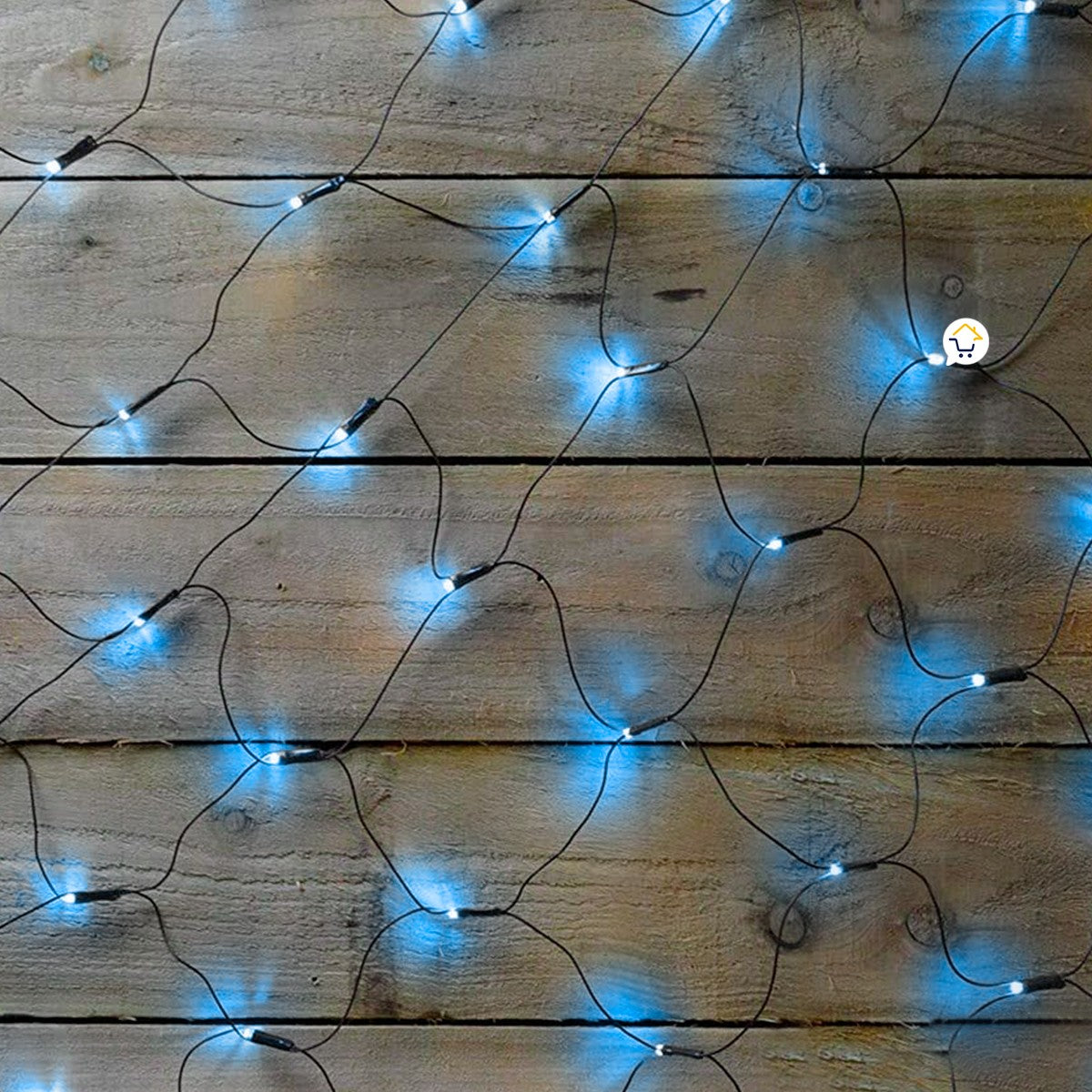 Luces Malla LED 200 Luces 2x1 M Luz Navidad Azul Cable Verde LCHB180AZ