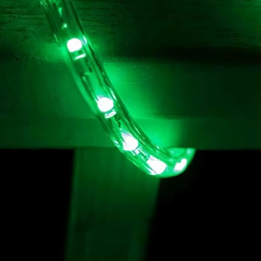 Manguera Luz LED 10 Metros Verde 3 Vías 180 Luces 1695
