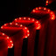 Manguera Luz LED 10 Metros Roja 3 Vías 180 Luces 1694