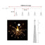 Luces Micro Led Fuegos Artificiales 3 Metros Navidad 1601