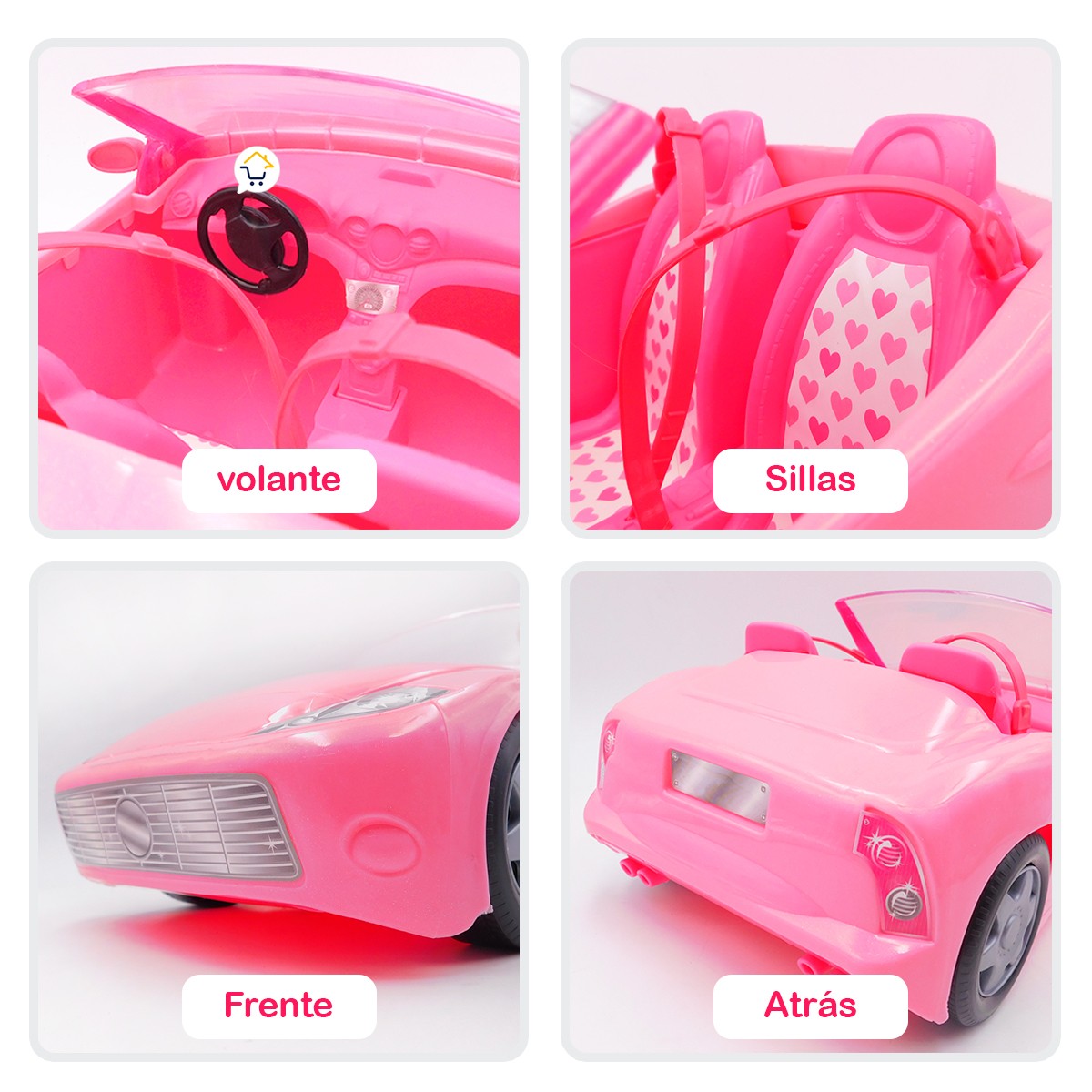 Carro Convertible Con Muñeca Auto Juguete Niñas MG20594 – Cómpralo en casa