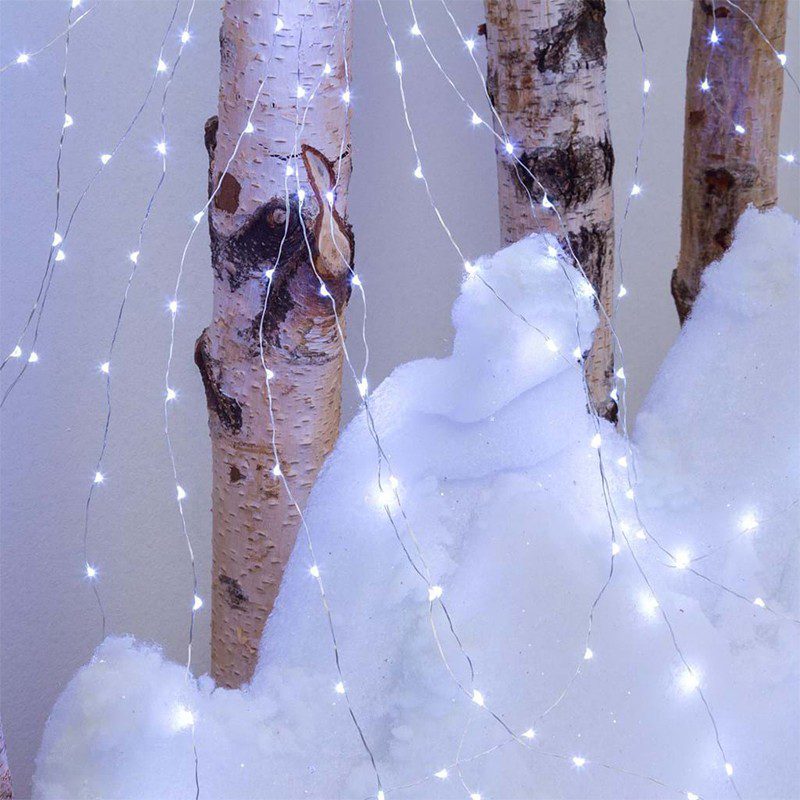 Luces Micro Led Decoración Luz Navidad X 100 Luces Blanca