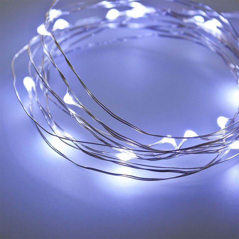 Luces Micro Led Decoración Luz Navidad X 100 Luces Blanca