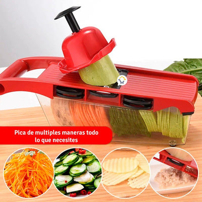 Rallador De Verduras Picatodo 6 En 1 Ayudante De Cocina 183A