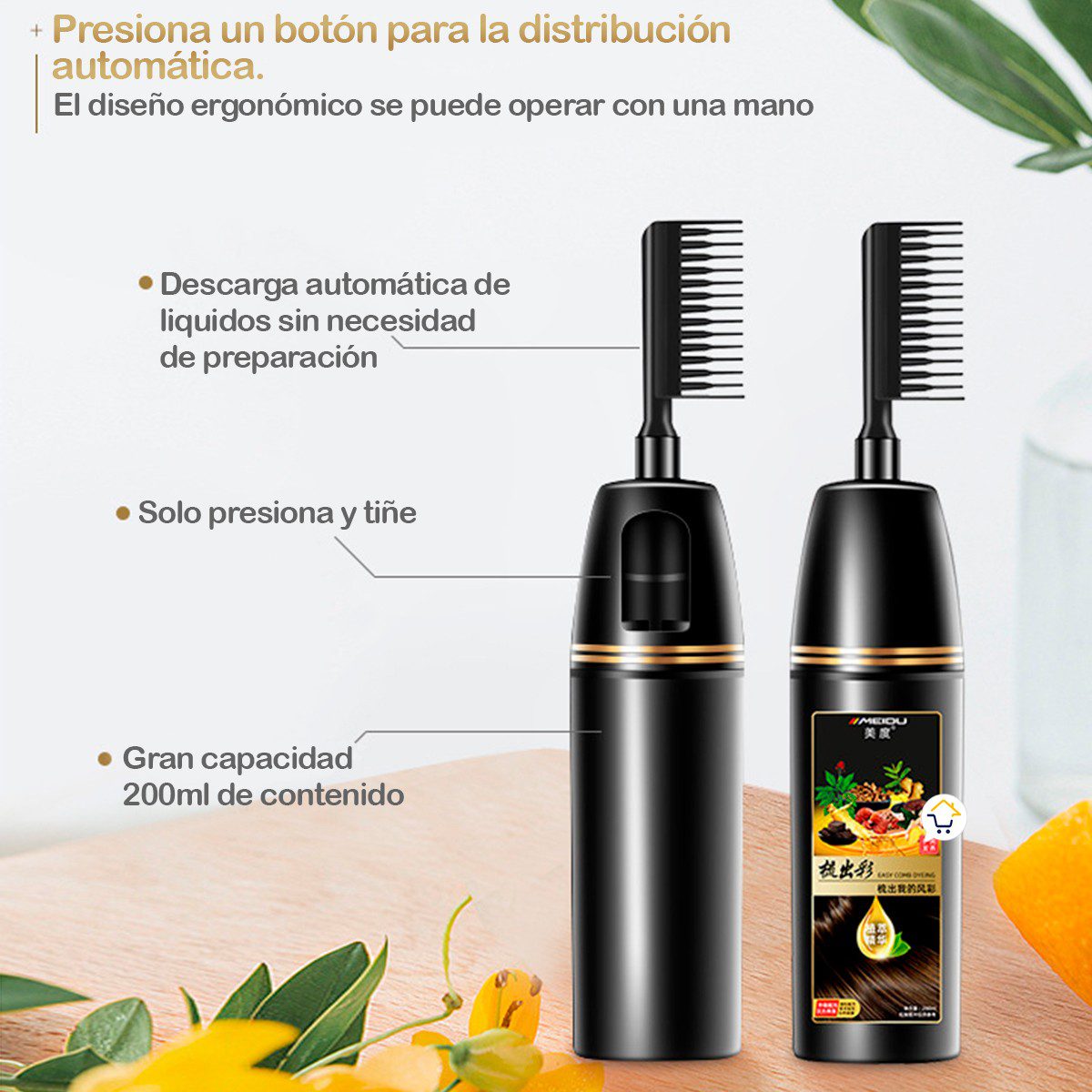 Tinte Meidu Negro intenso Ingredientes Naturales Tratamiento Orgánico TCHON