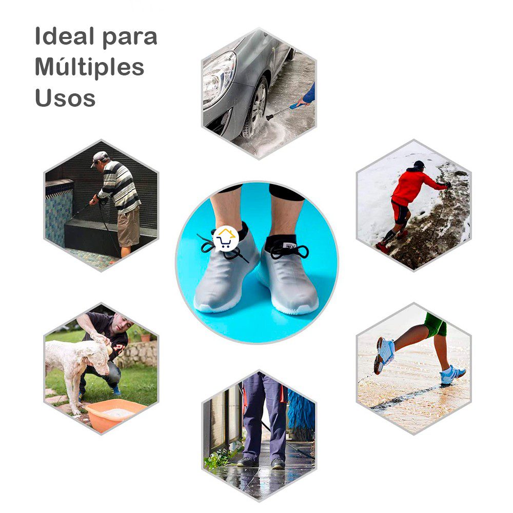 Botas Lluvia Cortas Impermeables Protector Lluvia Antideslizante 8030