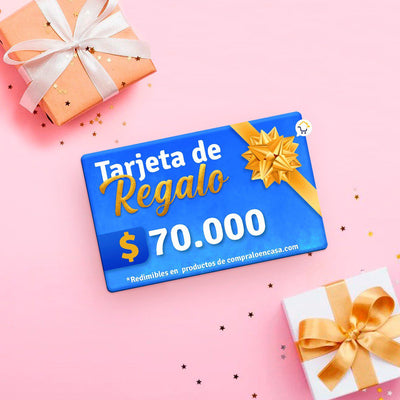 Tarjeta De Regalo Virtual $70.000 Bono TR70