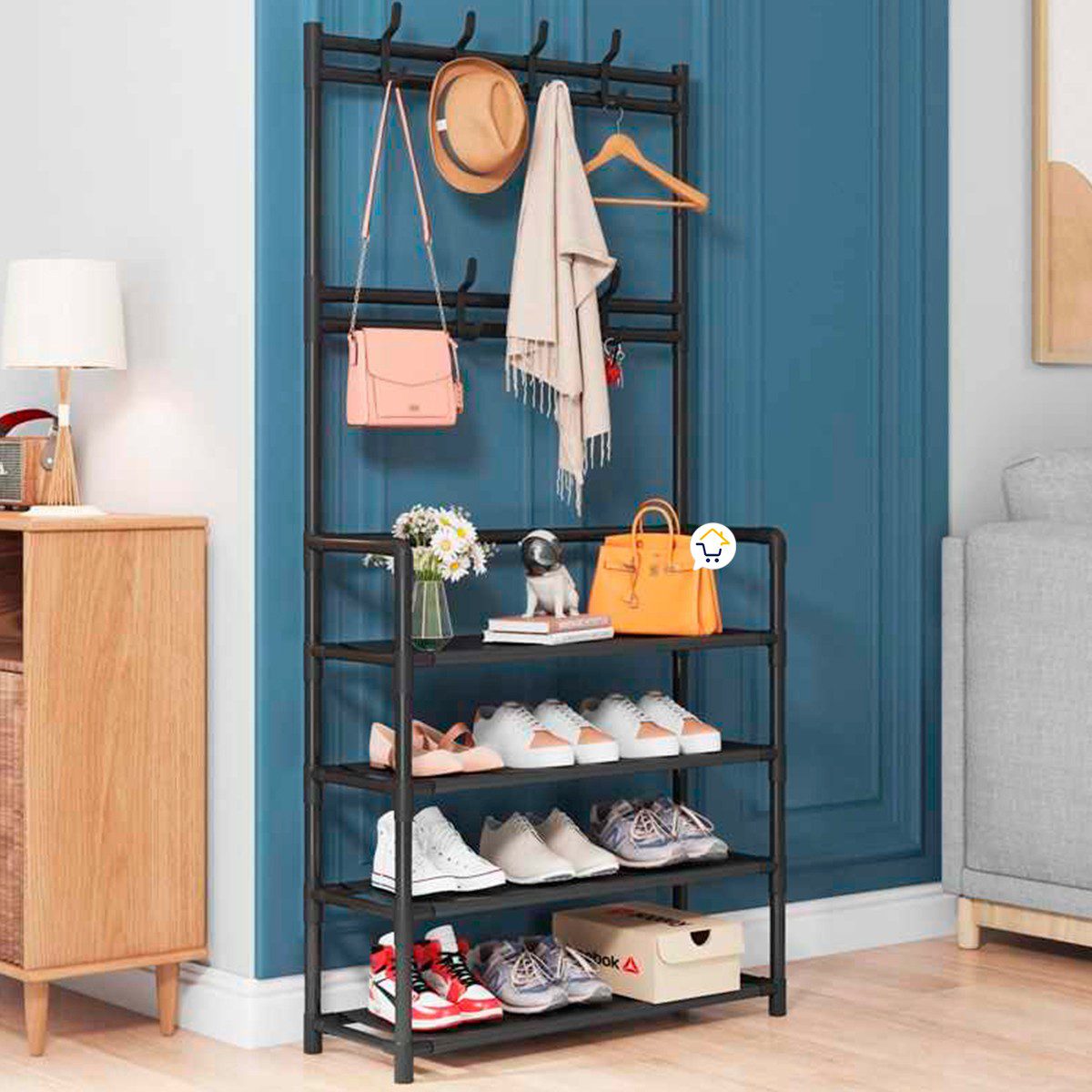 Estante Organizador De Zapatos Perchero Multifuncional 312022