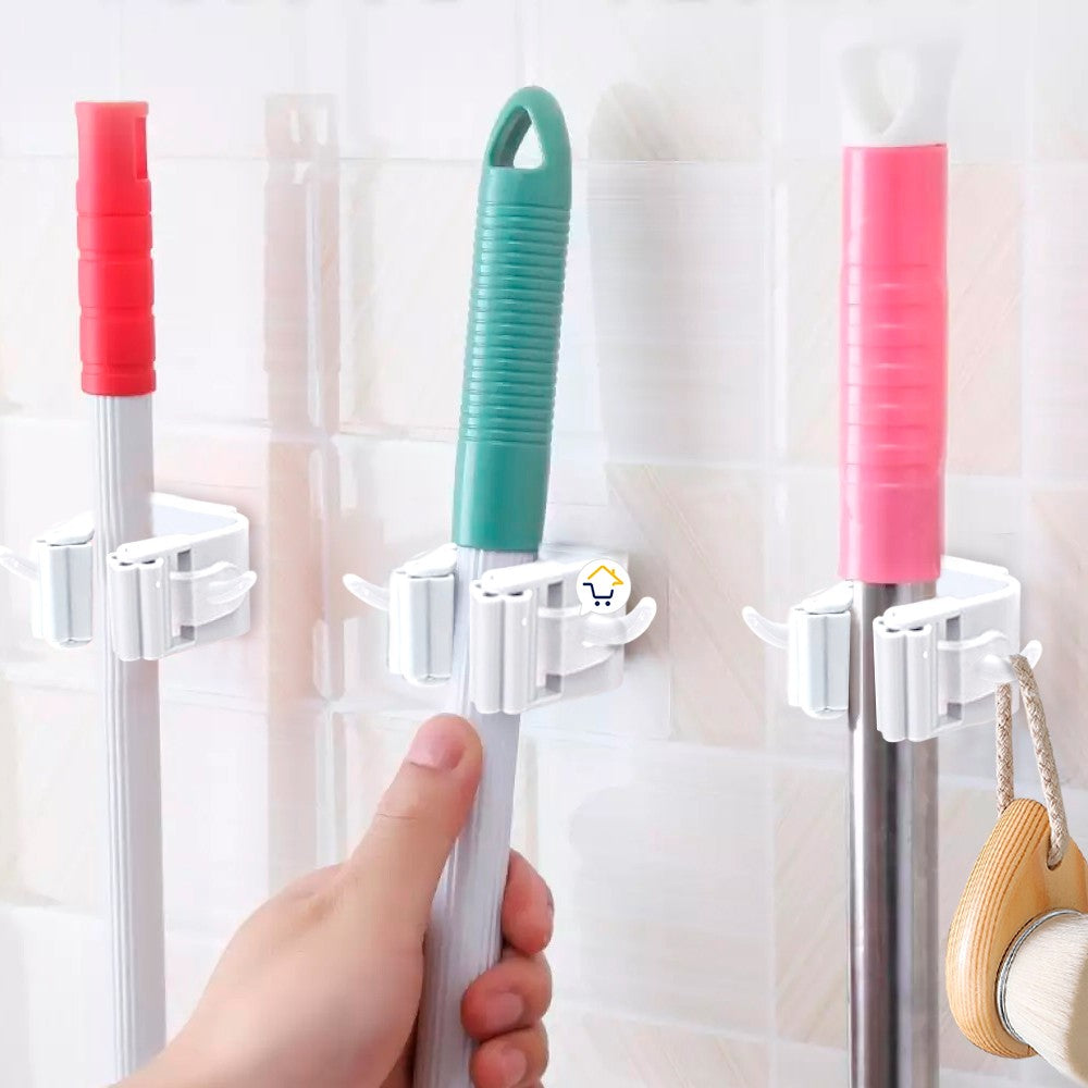 Soporte Trapeador Escoba Organizador De Baño XS806