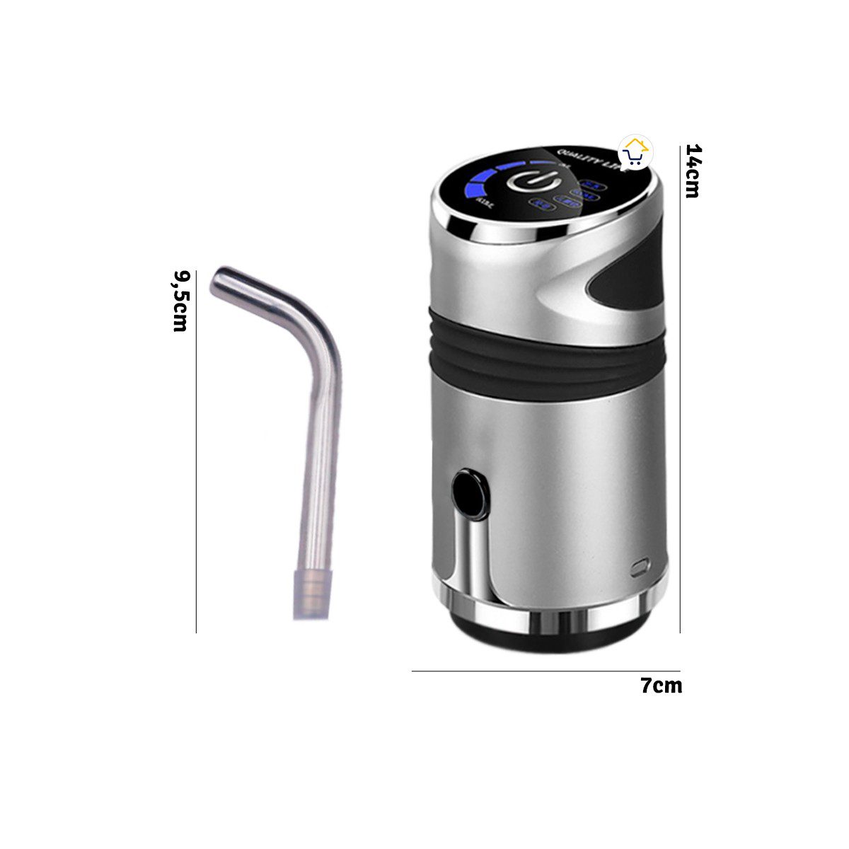 Dispensador De Agua Automático Botellón Control Táctil Recargable WA304