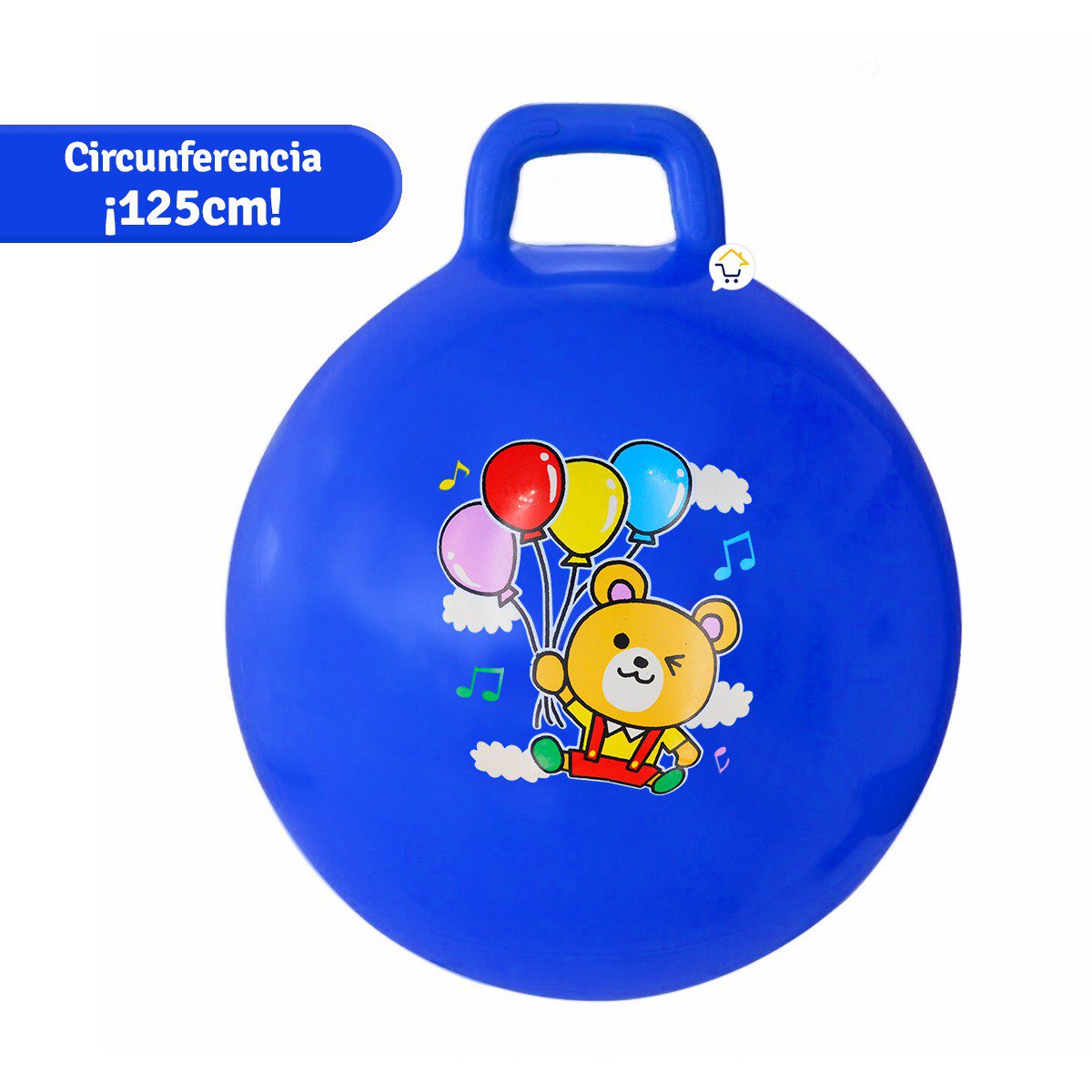 1 bola saltarina azul Pelota saltarina niños Balón goma 45cm Juguete para  saltar