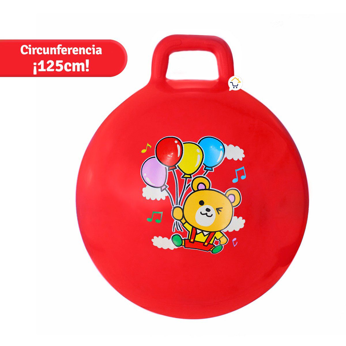 Pelota Saltarina Inflable Agarradera juguete Montable Infantil GM2201