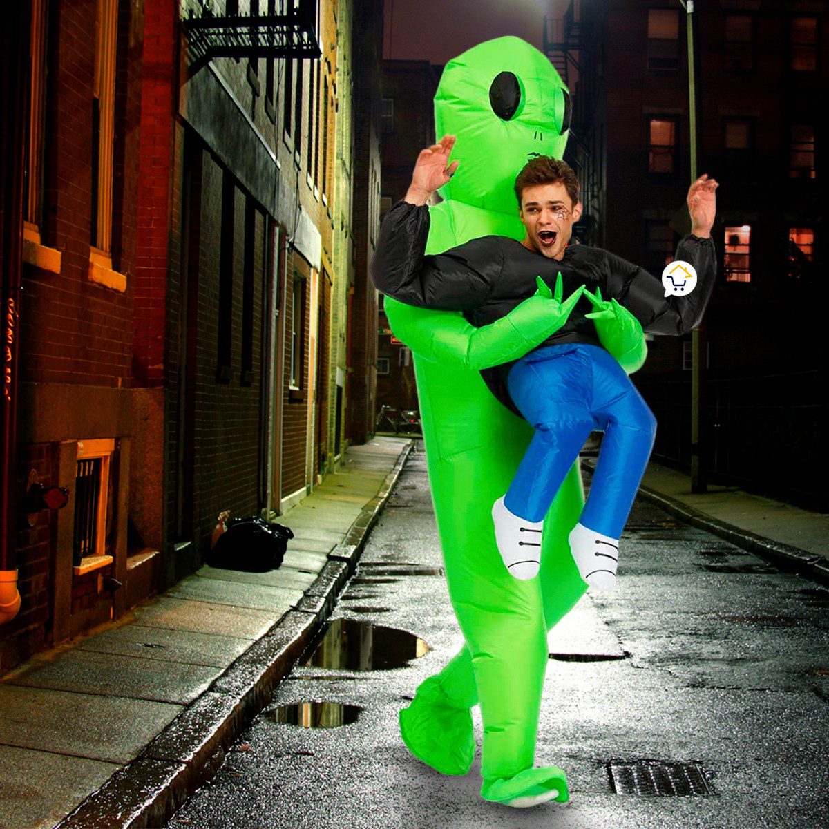 Disfraz Inflable Alíen Traje Extraterrestre Fiesta Disfraces 1165