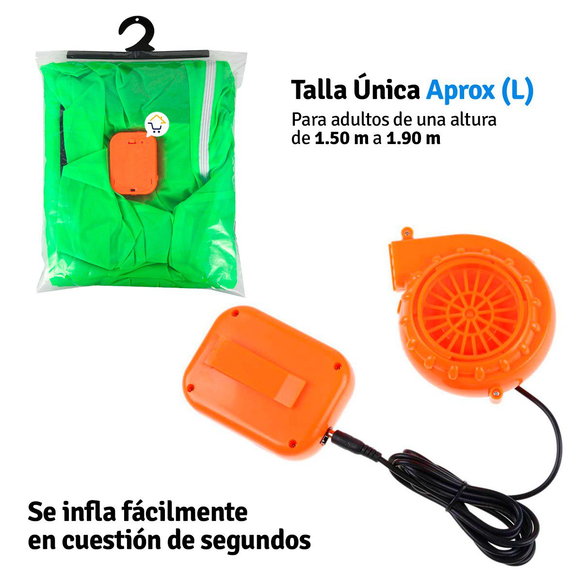 Disfraz Inflable Alíen Traje Extraterrestre Fiesta Disfraces 1165