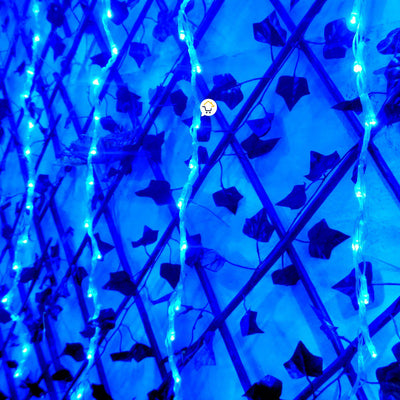 Cortina LED 2X1 Metros 240 LED Decoración Navidad Azul LEDC240L