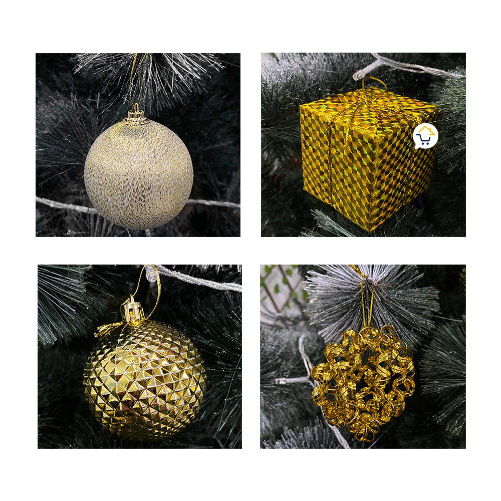 Bolas Navideñas x12 Esferas decorativas Árbol Navidad JHZJ2110