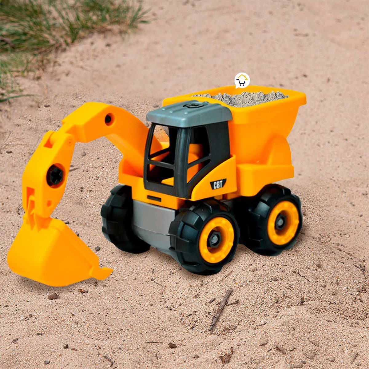 Excavadora Volco Construcción Juguete Desarmable Niños PF114