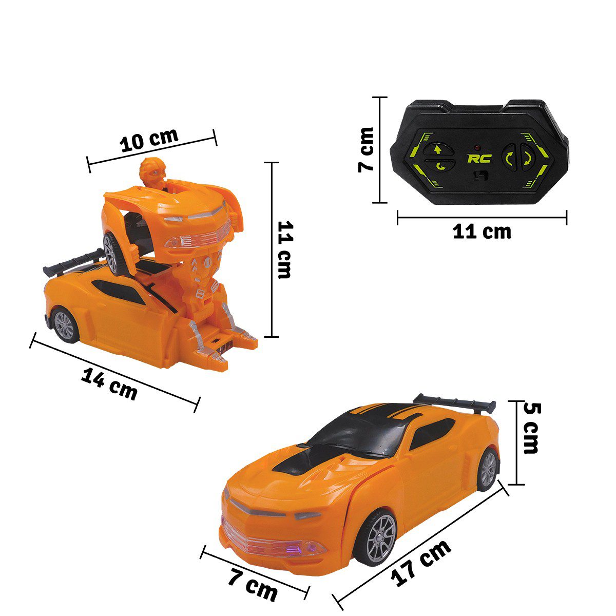 Carro Control Remoto Transformer Juguete Camaro Luces Sonido Movimient –  Cómpralo en casa