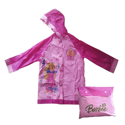 Combo Impermeables Niños Barbie + Sombrilla + Silbato + Estuche GRATIS!