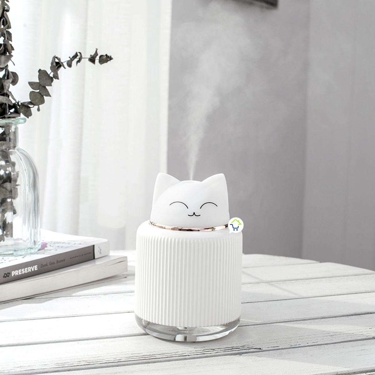 Mini Humidificador USB Animales Luz LED Difusor JSQ068