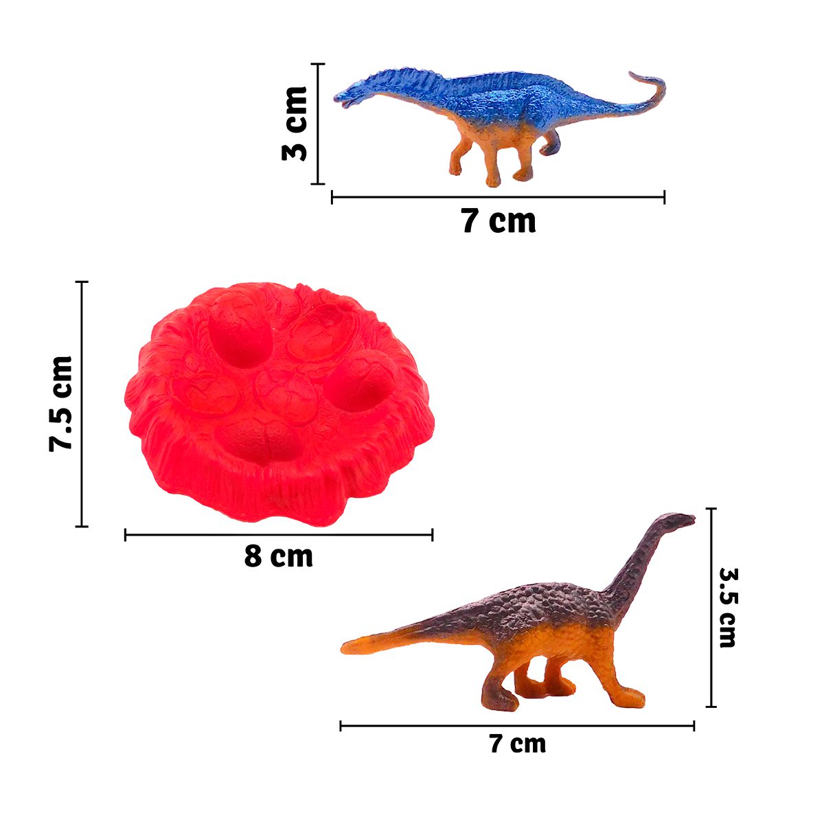 Set Figuras Dinosaurios X8 Juguete Didáctico Colección Niños GM1911-121