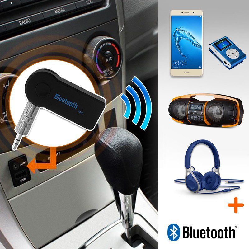 Convertidor Bluetooth Adaptador Recargable Manos Libres Música