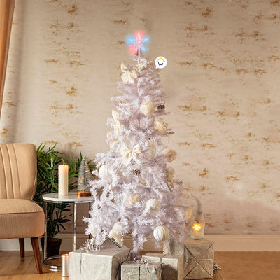 Árbol Navidad Blanco 1.50 m 450 Ramas + Estrella + Base 208