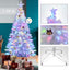 Árbol Navidad Fibra Óptica 150 cm Blanco Tupido  T1035150