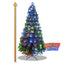Árbol Navidad Fibra Óptica 150 cm Estrellas Tupido  T797150