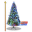 Árbol Navidad Fibra Óptica 180 cm 7 Colores Tupido  T687180