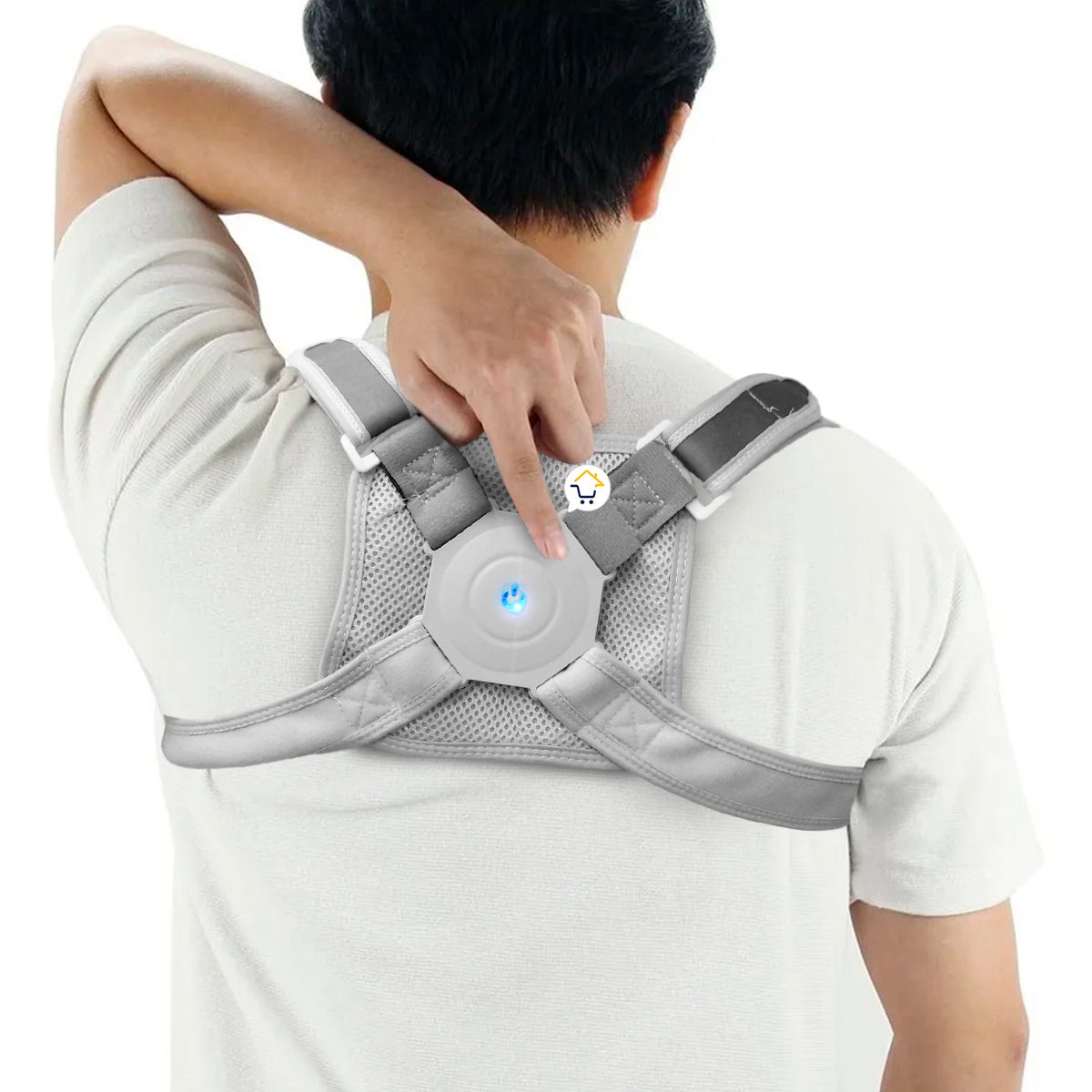 Corrector Postura Inteligente Sensor Vibración Soporte Lumbar NY68