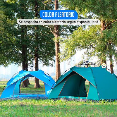 Carpa Camping 4 Personas Automática Arma En 1 Minuto Hd8105