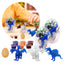 Set x2 Huevos Figuras Juguete Dinosaurio Para Pintar Didáctico 52511